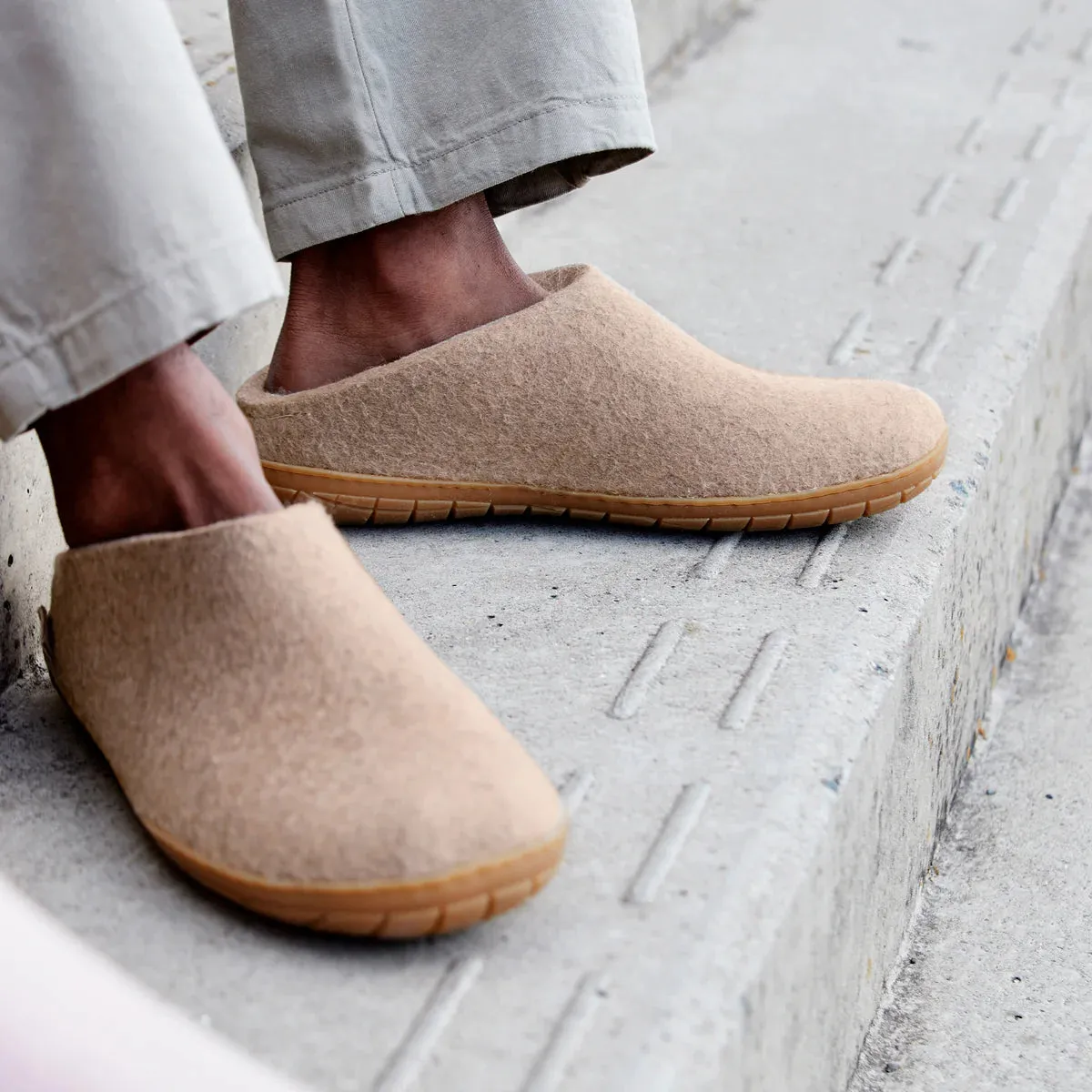 Rain Safe Sand Move Glerups Slipper: Slip On, Sand, Honey Rubber Sole