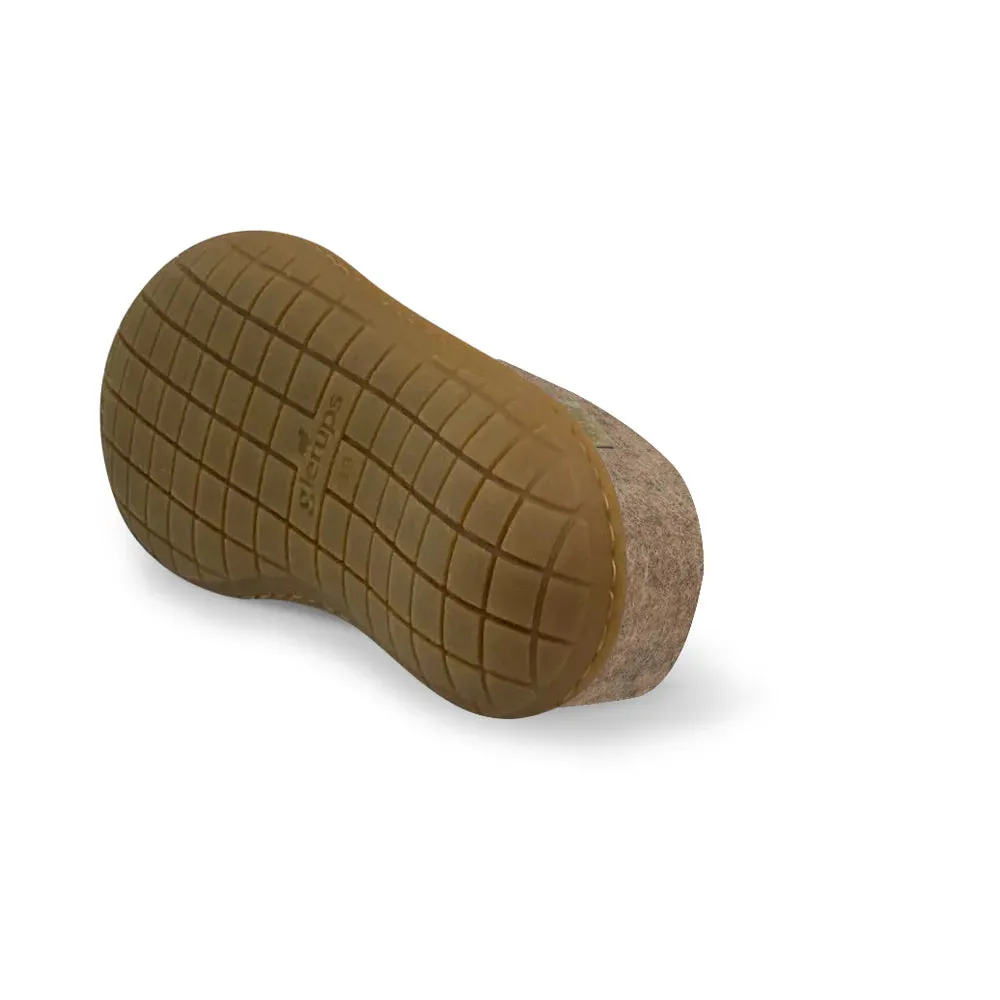 Busy Path Glerups Slipper: Slip On, Sand, Honey Rubber Sole