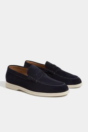 Break Hike Comfort touch Blue penny loafers - Made in Italy