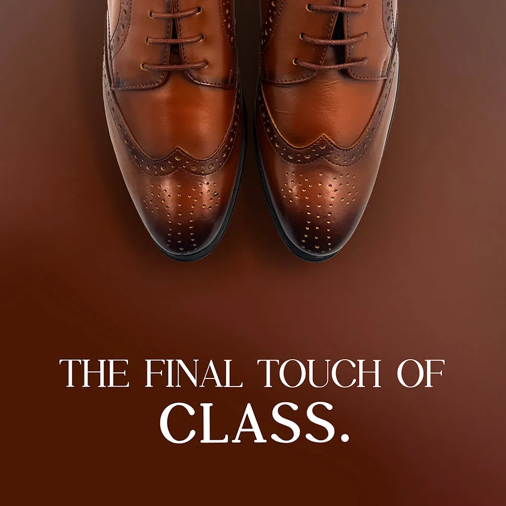 Fortune Tan Lacing Formal Oxford Shoes For Men BELGIUM01E By Liberty Wine Tasting
