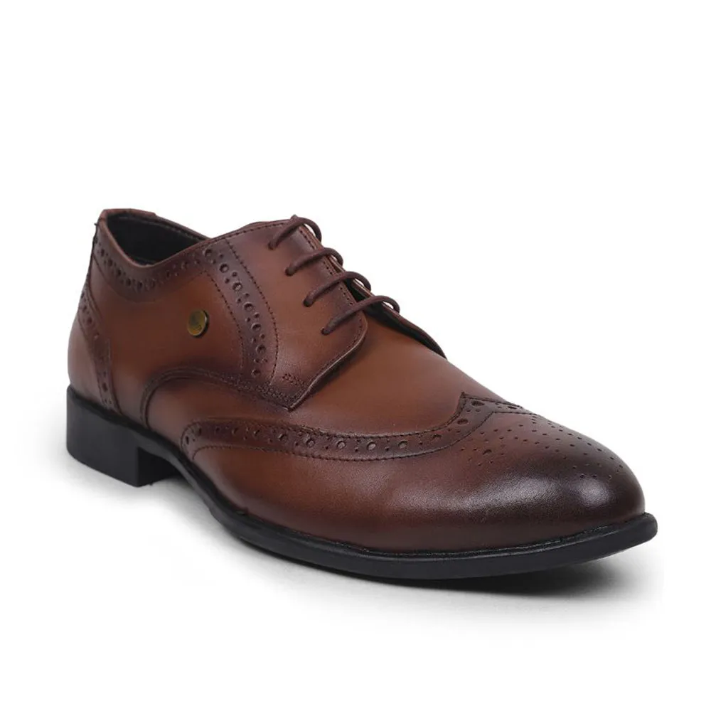 Easy Pace Fortune Tan Lacing Formal Oxford Shoes For Men BELGIUM01E By Liberty