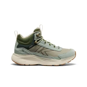 Women's Leiki Waterproof Leather Hiking Boot  |  Iceberg Green/Bronze Green Flexible Use foam sole