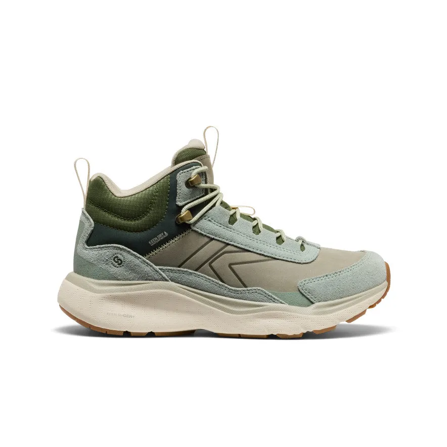 Effortless Fit Sandals Open Toe Style Women's Leiki Waterproof Leather Hiking Boot  |  Iceberg Green/Bronze Green