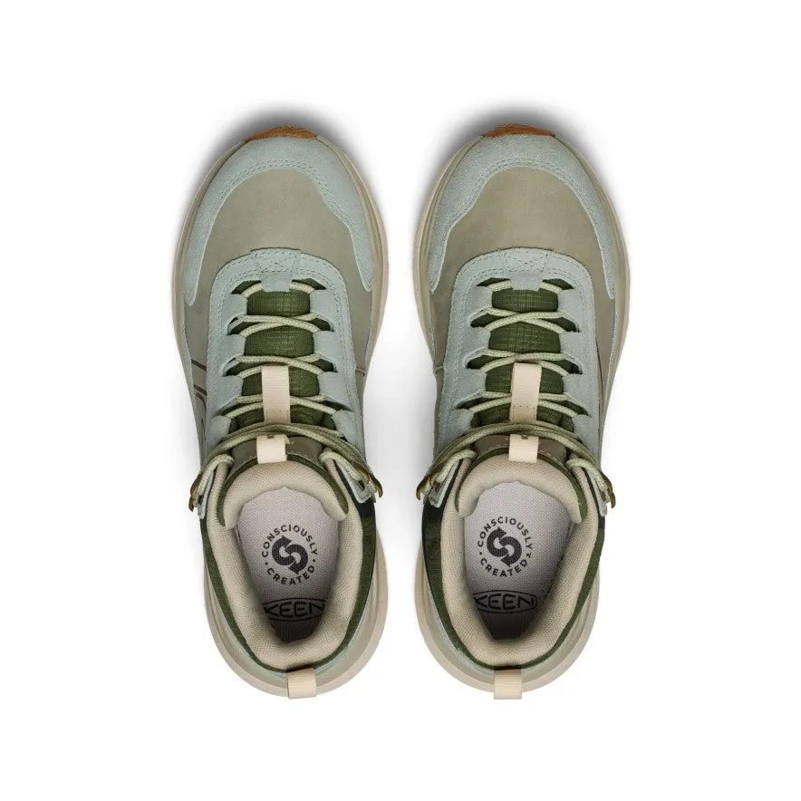 Daylong Comfort Flexible Material Women's Leiki Waterproof Leather Hiking Boot  |  Iceberg Green/Bronze Green
