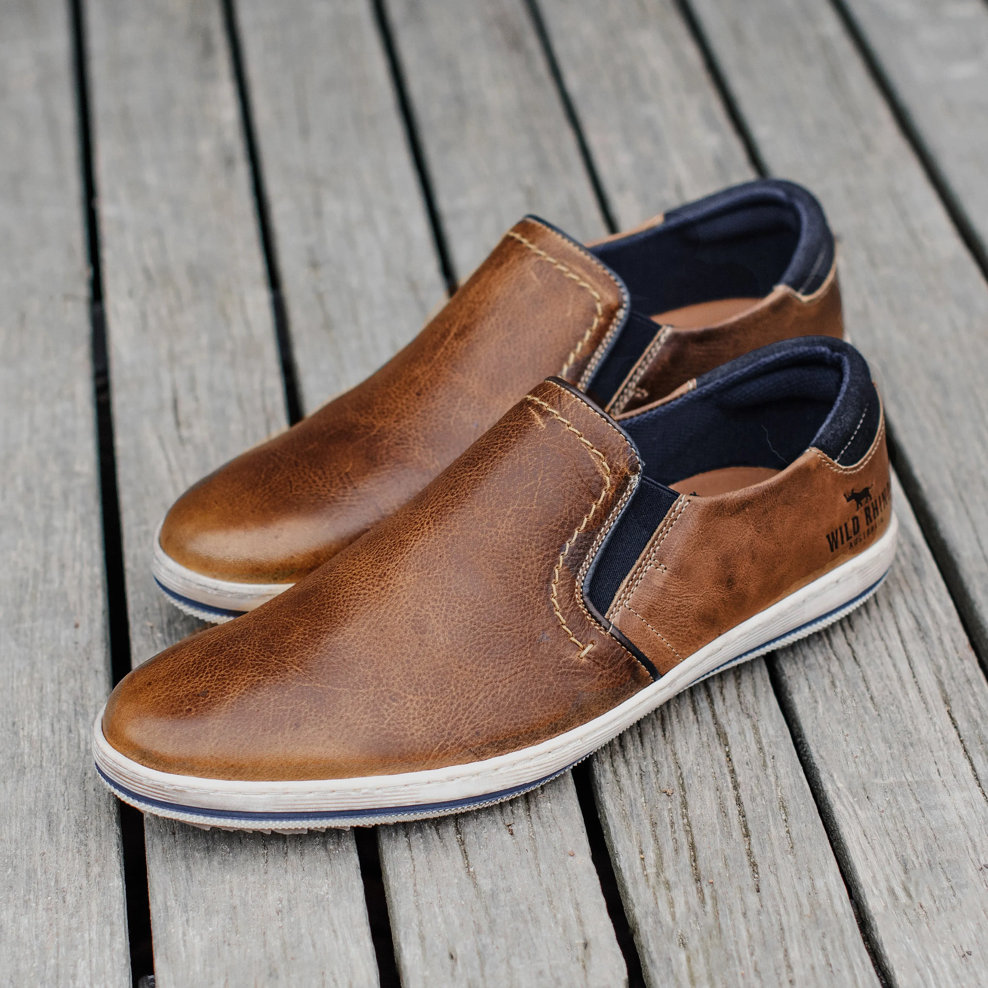 Candid Casual Shoes Tan High Quality