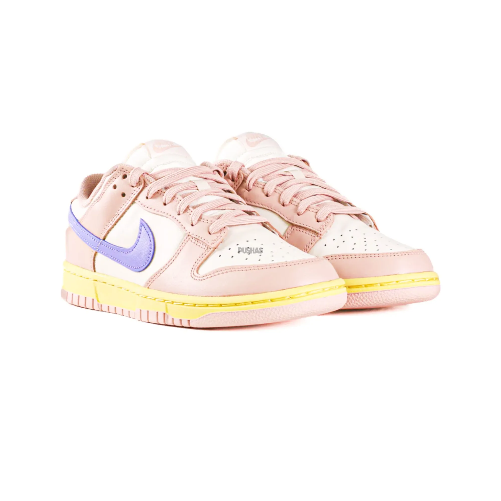 Nike Dunk Low 'Pink Oxford' Women's (2022) Shine Silver Busy Path