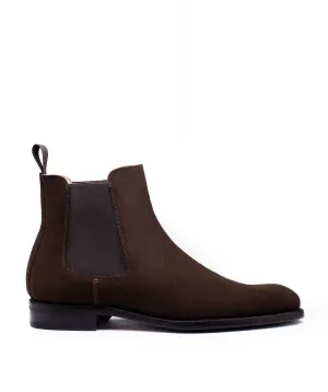 Bottines CHELSEA Veau Velours Marron Sporty Fit Neutral Cushioning Profile