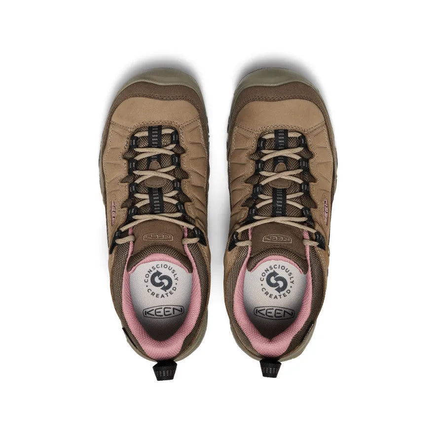 Women's Targhee IV Waterproof Hiking Shoe  |  Brindle/Nostalgia Rose Foam Lining Running Errands