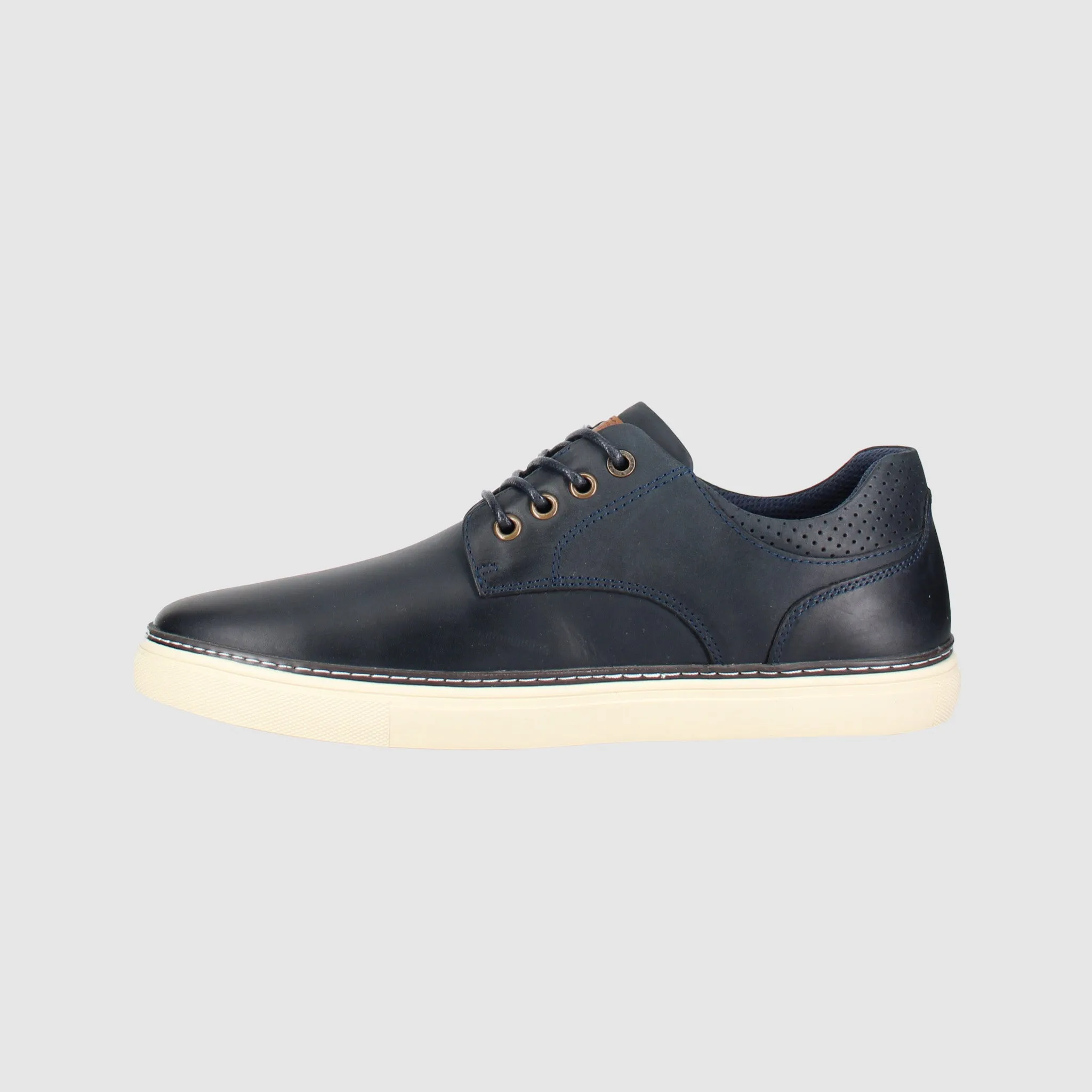 Border Casual Shoes Navy Rubberized Toe Cap Ergo Design