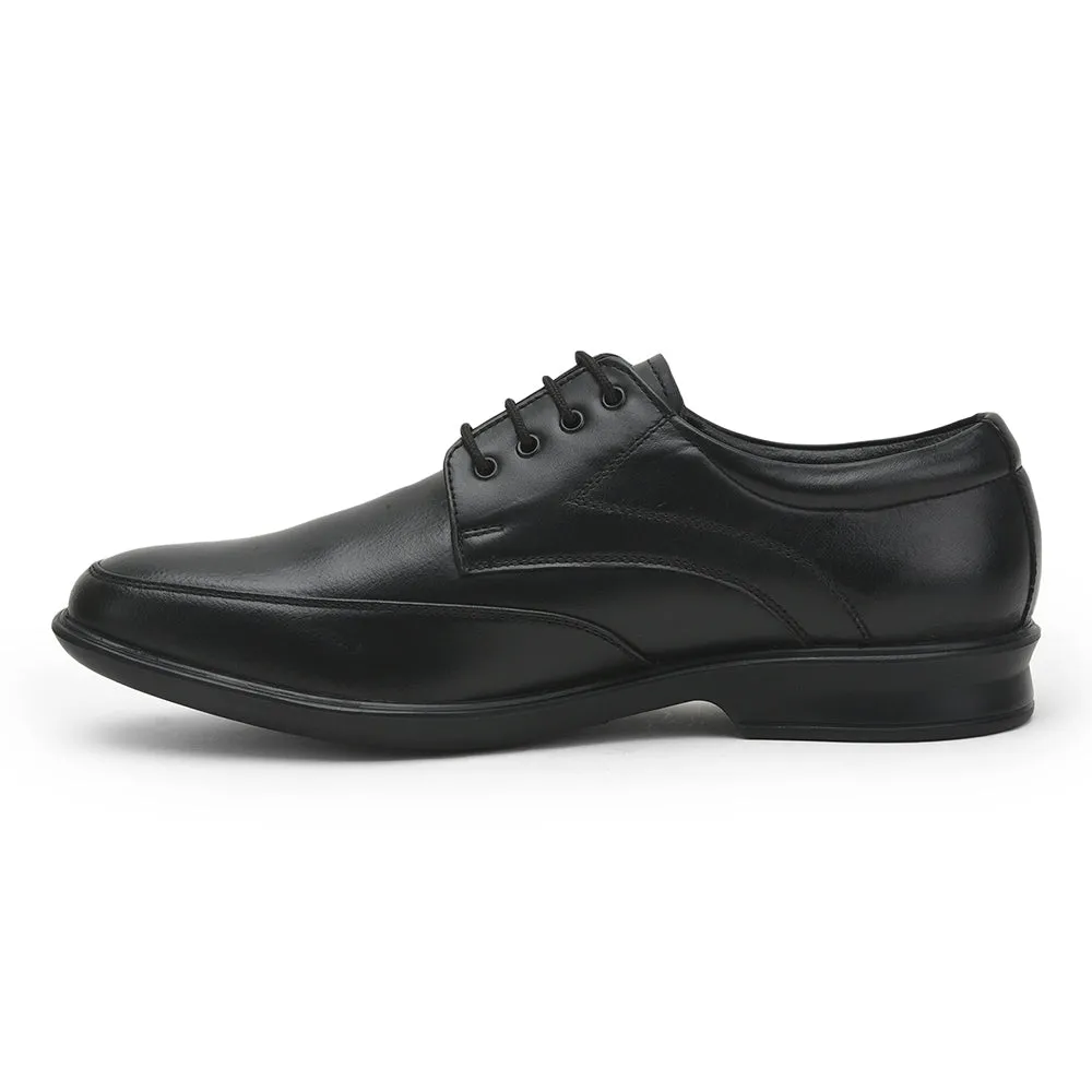 Fortune Black Formal Lacing Shoes For Men LUCIO-502 By Liberty Casual Comfort