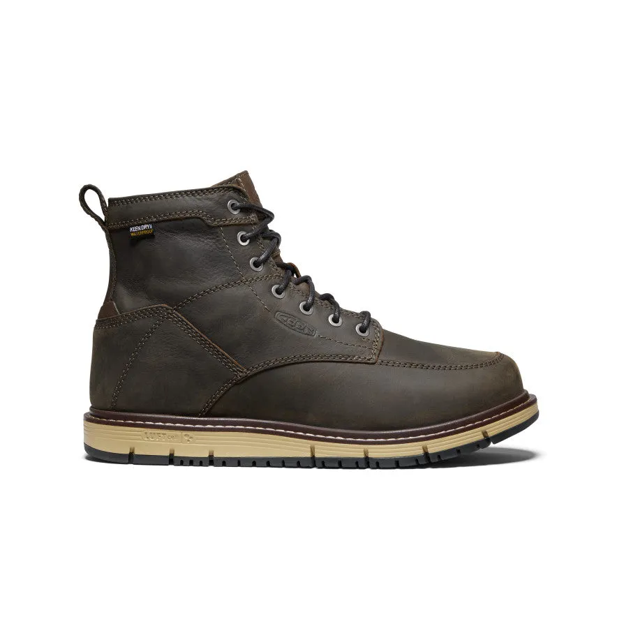 subtle style Cushion Comfort Men's San Jose 6" Waterproof Boot (Soft Toe)  |  Cascade Brown