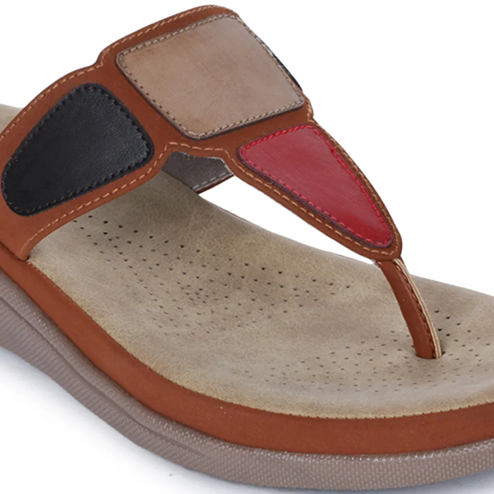 Track Run Snow Grip Senorita Casual (Cherry) Slipper For Women M17-03 By Liberty