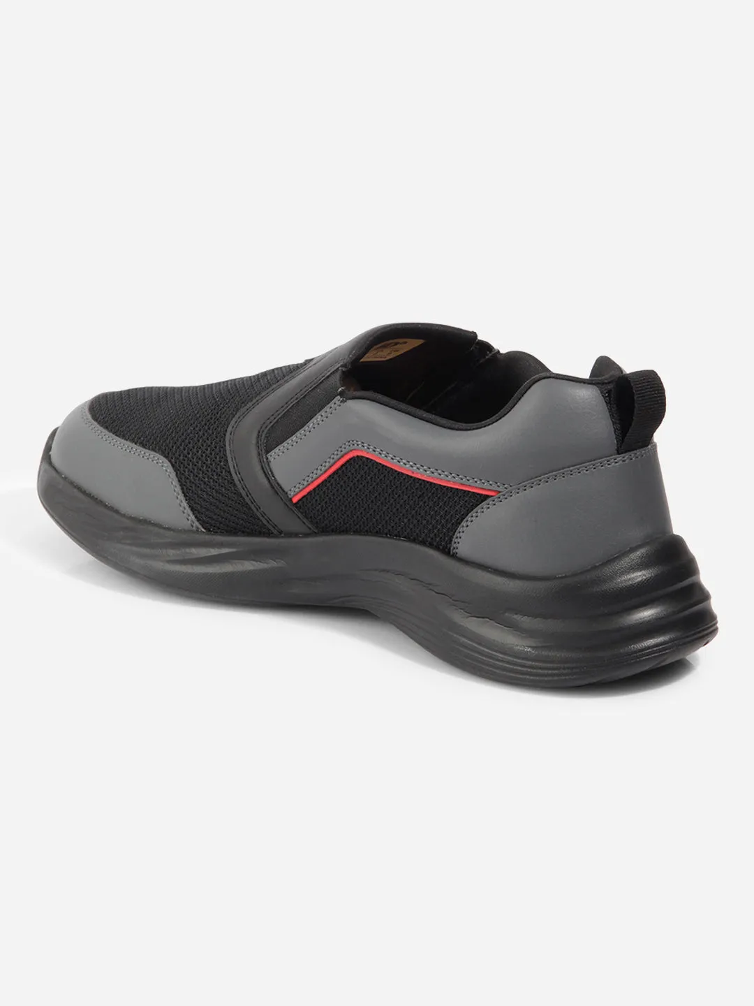 Men's Black Slip On Sneakers IX7130 Compact Fit
