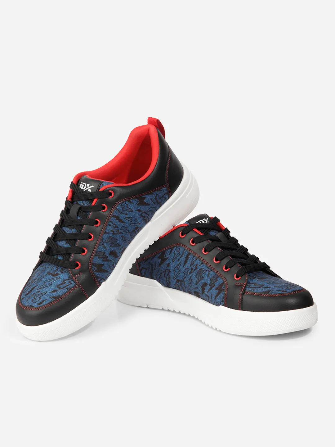 Tensile Weave Upper Travel Essentials Men's Navy Black Textured Sneakers IX6019