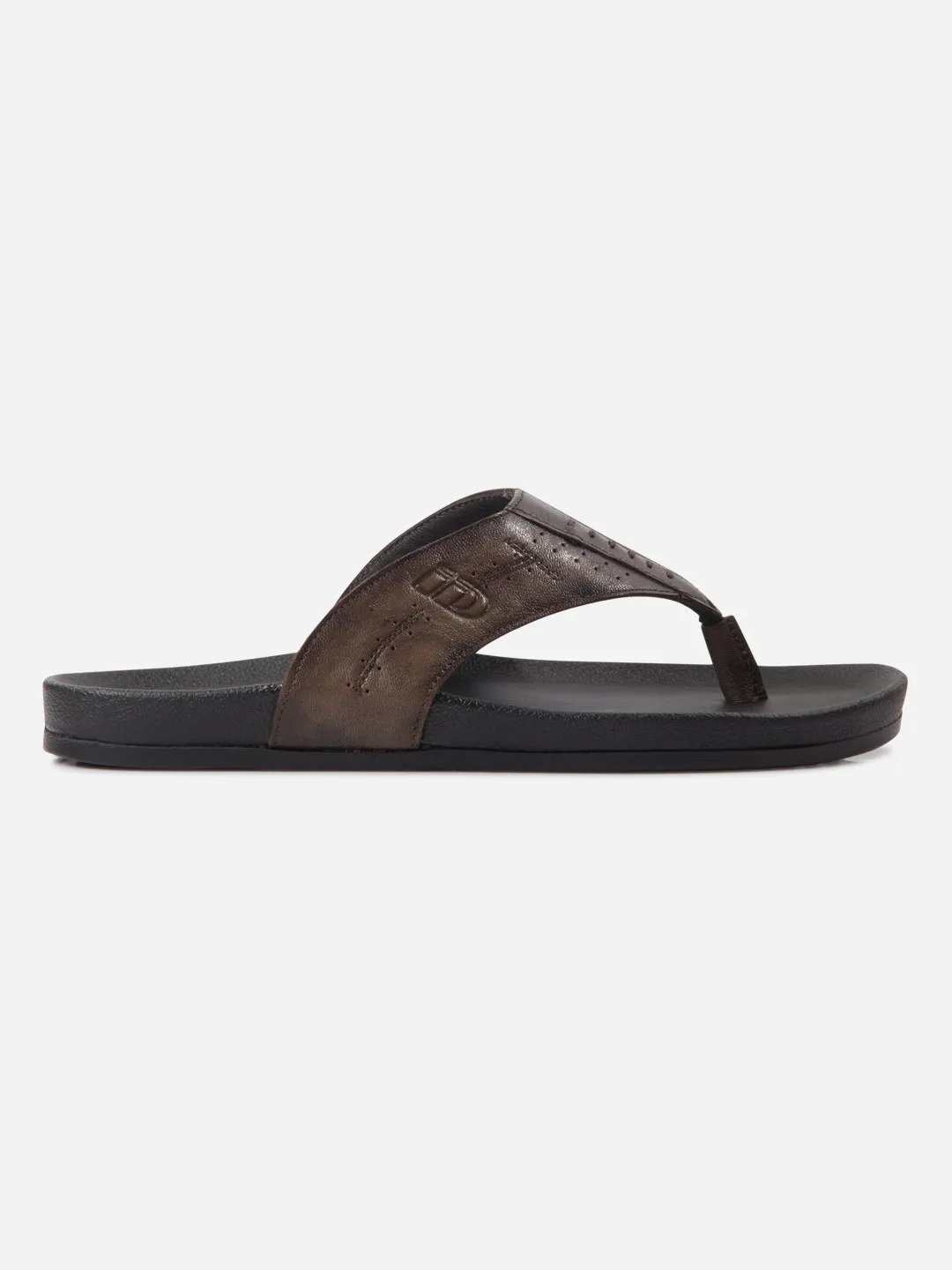 Men's Brown Thong Sandal (ID4228) Neutral Base