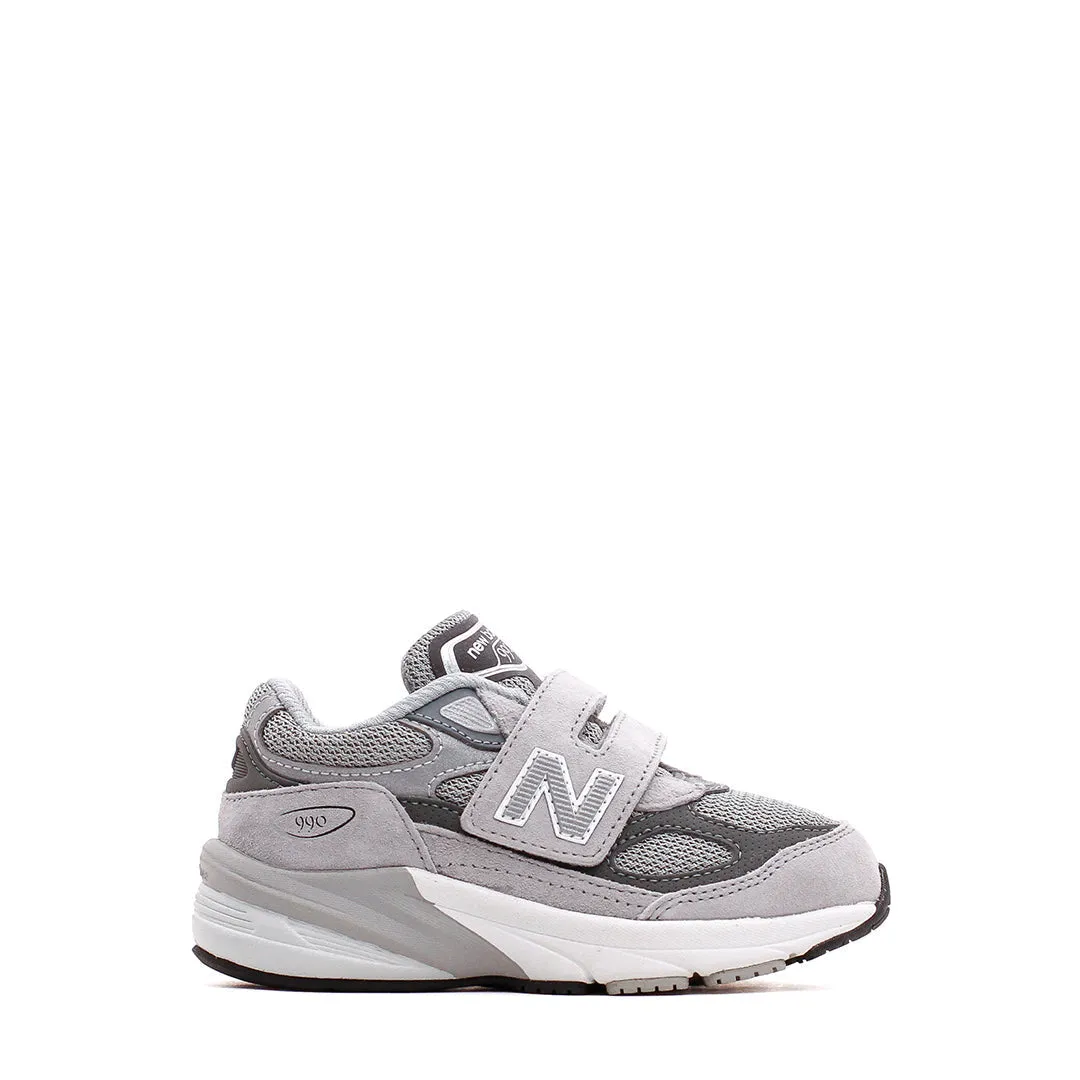 Gift Easy Ultra Light Urban Walkers New Balance 990v6 Hook and Loop Grey Infant Core IV990GL6