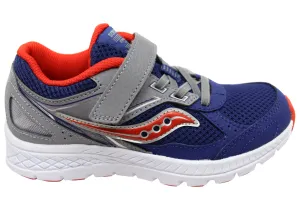 Saucony Kids Cohesion 14 Comfortable Adjustable Strap Athletic Shoes Kids' boots Slip Resistant