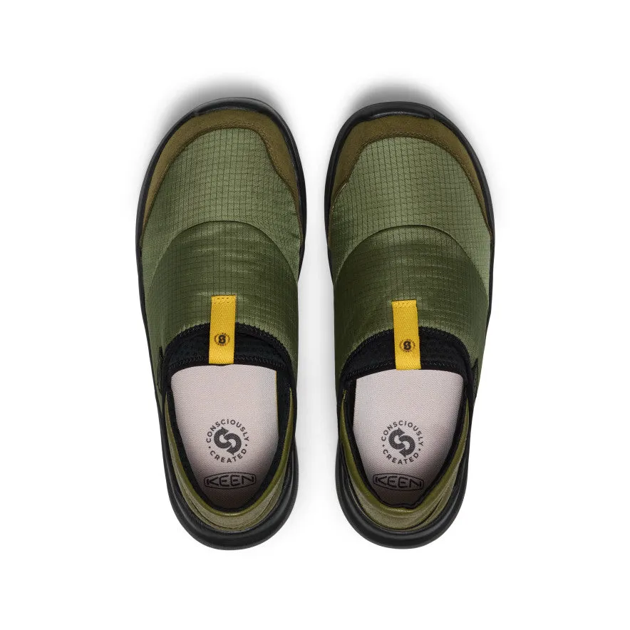 Slim Edge Men's Whyser Slip-On  |  Bronze Green/Black