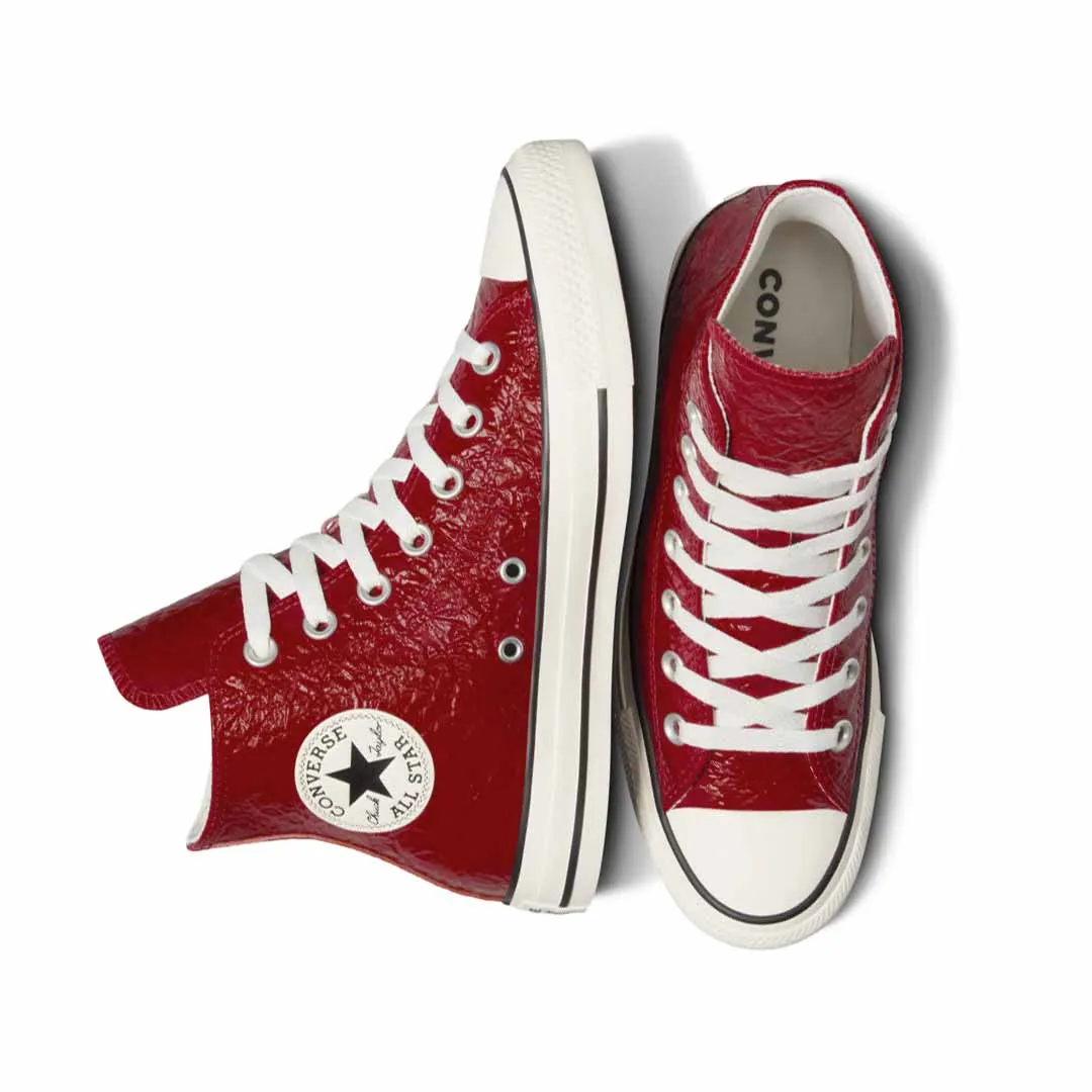 Freeze Grip Converse - Women's Chuck Taylor All Star Crinkled Leather High Top Shoes (A13385C)