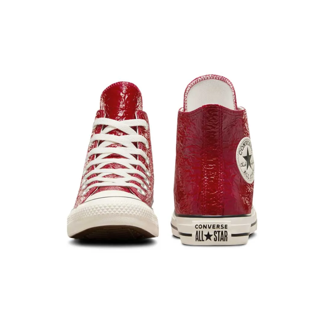 Converse - Women's Chuck Taylor All Star Crinkled Leather High Top Shoes (A13385C) Pool Ready Adjustable