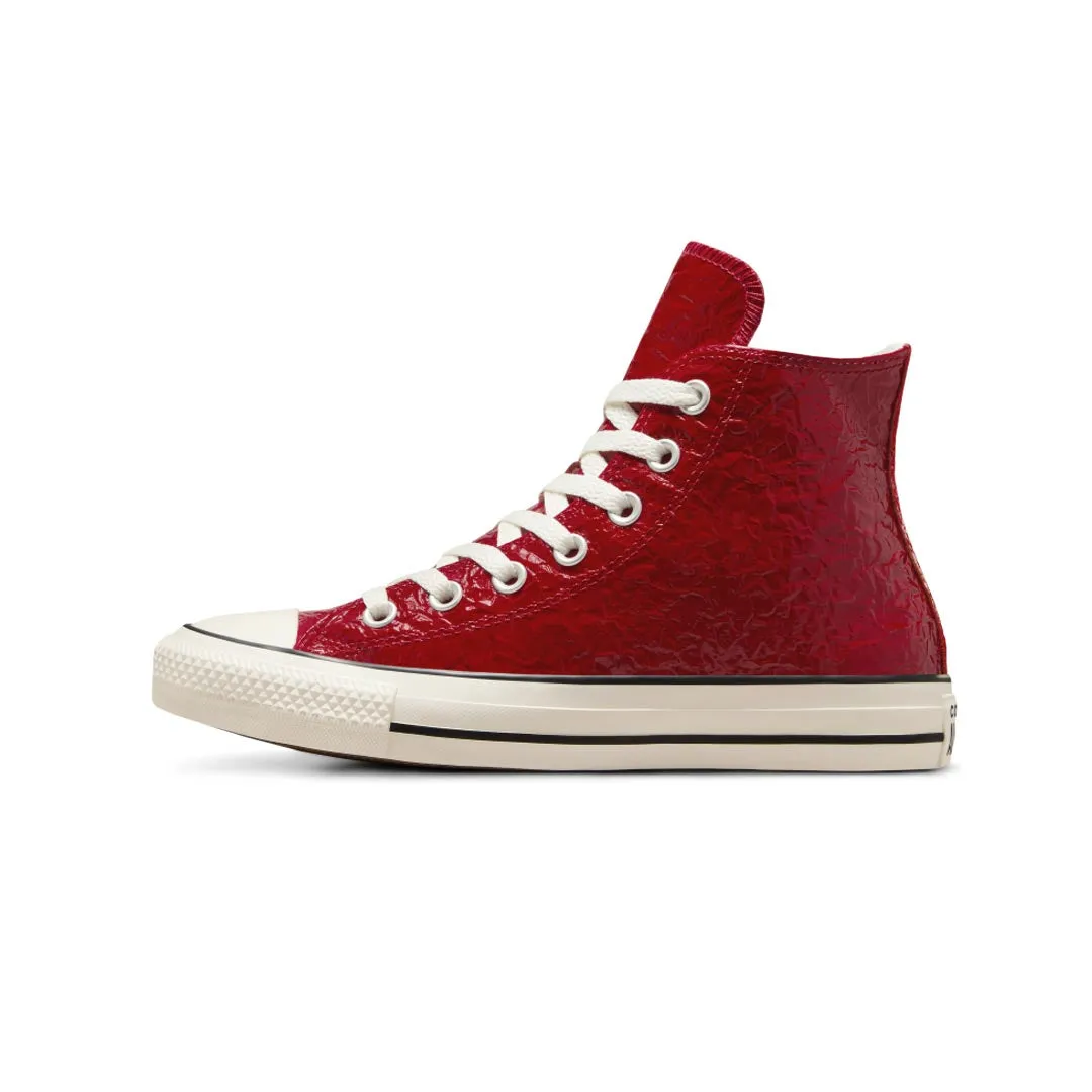 Anti Odor Converse - Women's Chuck Taylor All Star Crinkled Leather High Top Shoes (A13385C)