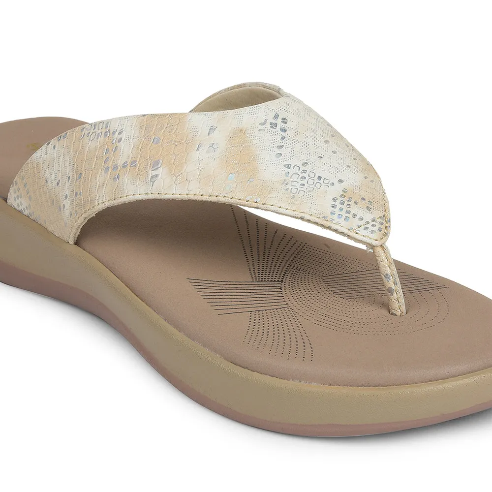 Healers Golden Casual Slipper For Women JJL-12 By Liberty Moisture wicking