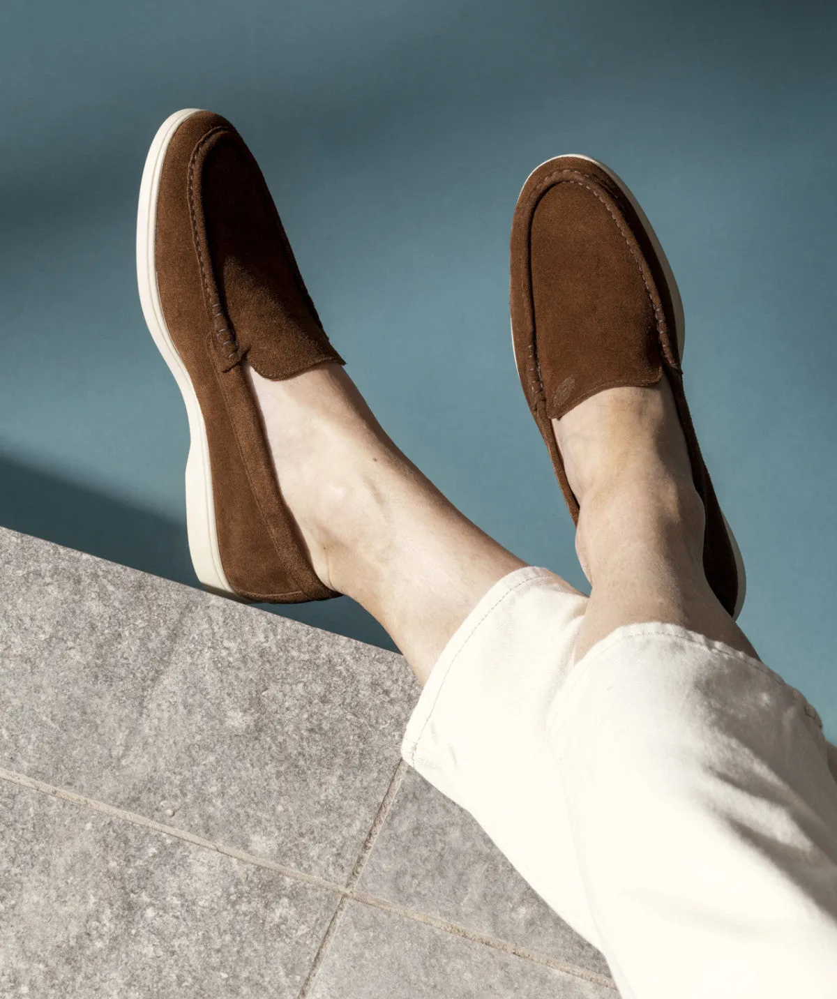 Strong Cushion Mocassin MONACO Daim Marron