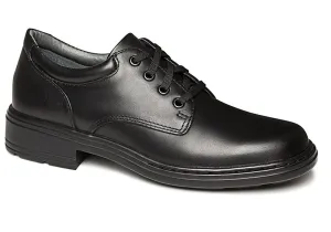 Breathable fabric Clarks Infinity Senior Black Leather School Shoes