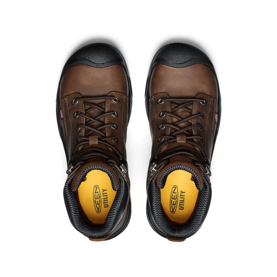Trendy Men's Mt Vernon II 6" Waterproof Boot (Steel Toe)  |  Dark Earth/Black