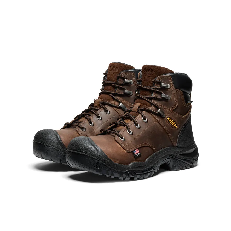 Men's Mt Vernon II 6" Waterproof Boot (Steel Toe)  |  Dark Earth/Black Quick Fit Shoes Relaxation Shoes