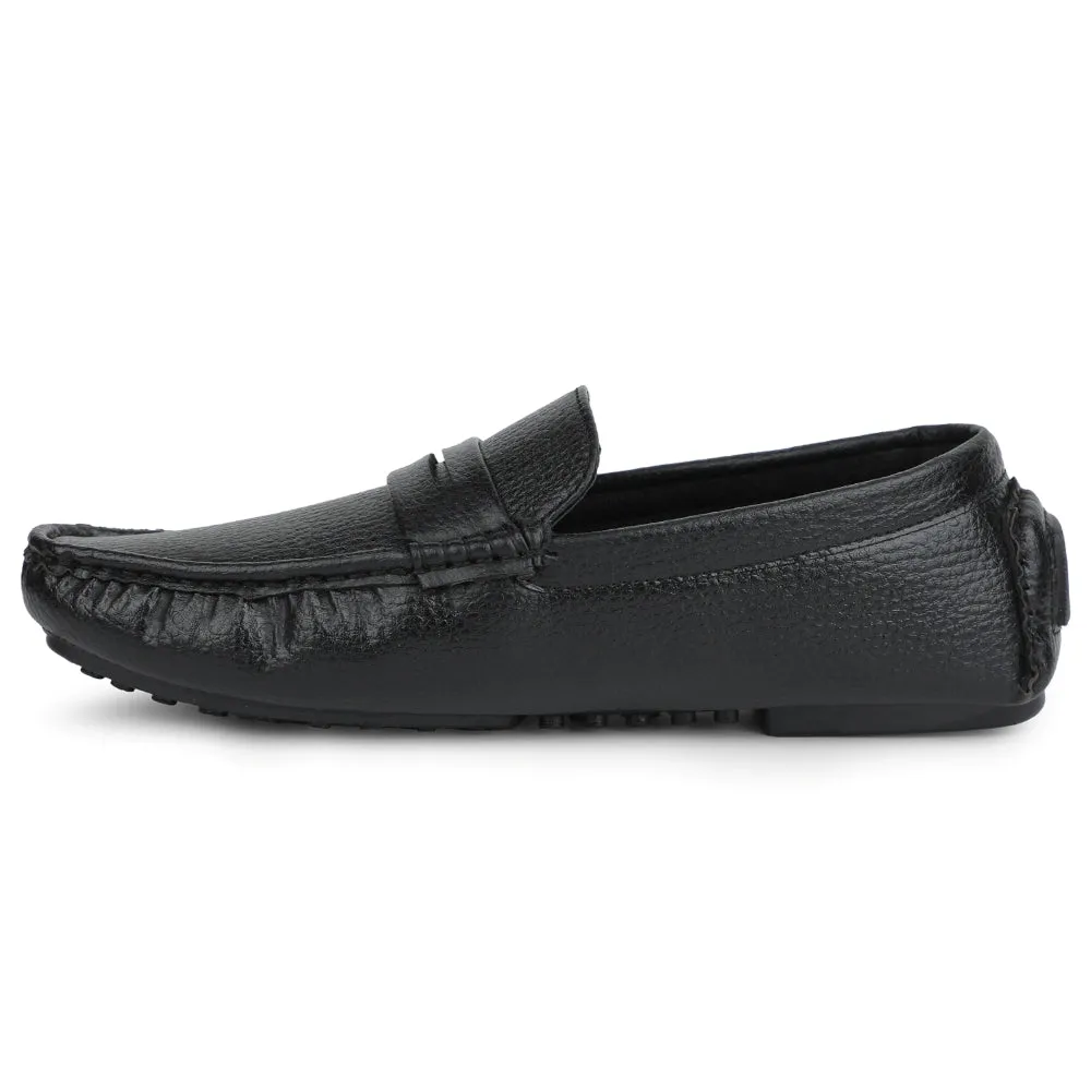 Fortune Black Formal Loafers For Men CLASSIK-2E By Liberty Euro Shade Water shield