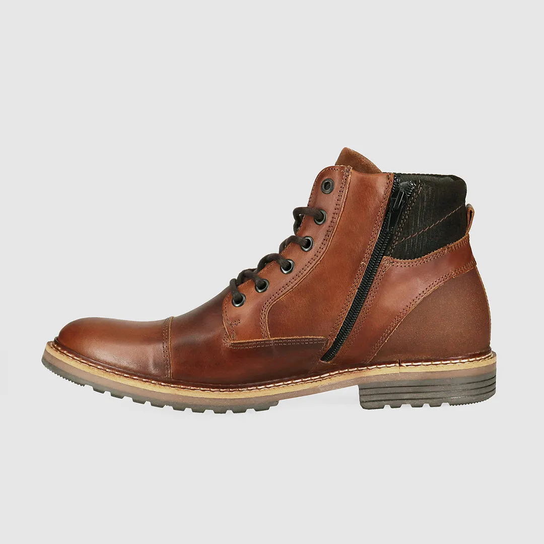 Cradle Lace Up Boots Tan Anti Odor Urban Commute