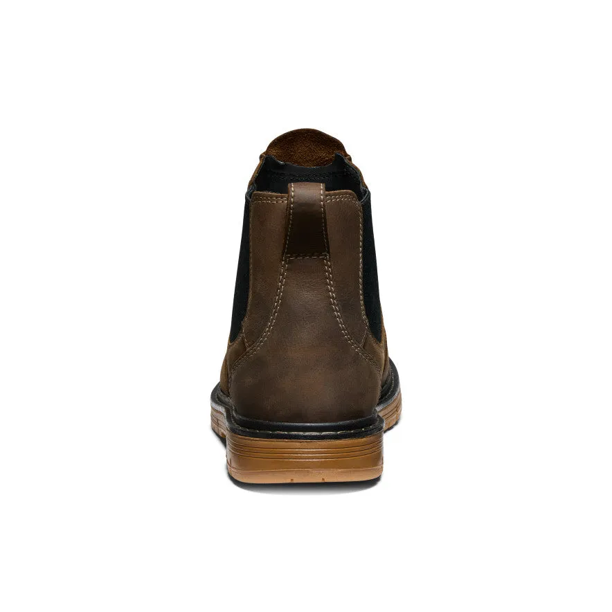 Anti   Impact Instant Step Fit Men's San Jose Chelsea 90 Heel Boot (Aluminum Toe)  |  Cascade Brown/Gum