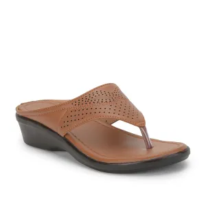 Icon Walk Senorita Casual (Tan) Slipper For Ladies LAF-1103 By Liberty