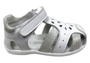 Durable kids' shoes Grosby Alisa Infant Toddler Kids Girls Comfortable Leather Sandals