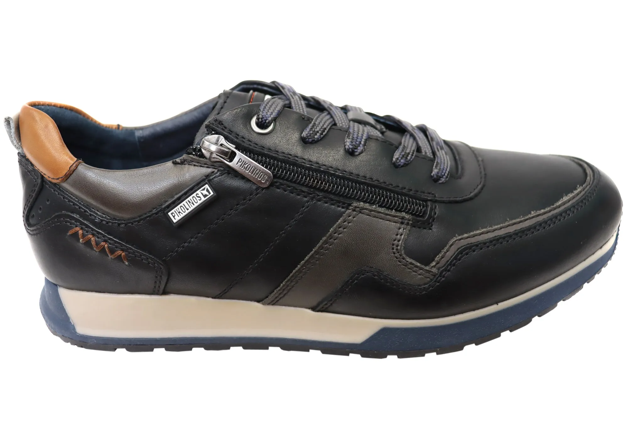 Pikolinos Mens Cambil M5N-6010C3 Comfort Leather Lace Up Casual Shoes Spring Ready