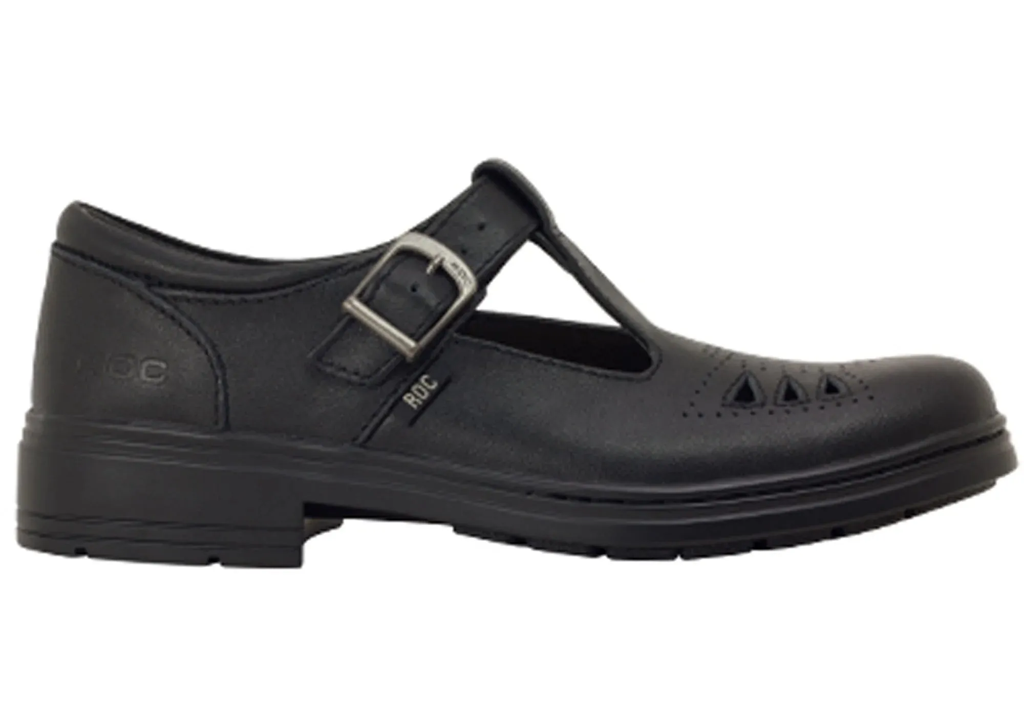 Breathable materials for kids Slip Resistant Outsole ROC Lattice Senior Older Girls/Ladies T Bar School Shoes