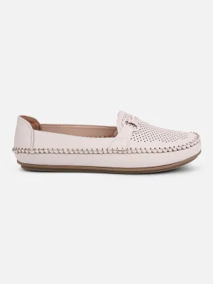 evening walk Instant Fit Women's Cream Soft & Flexy Loafers (IU2003)