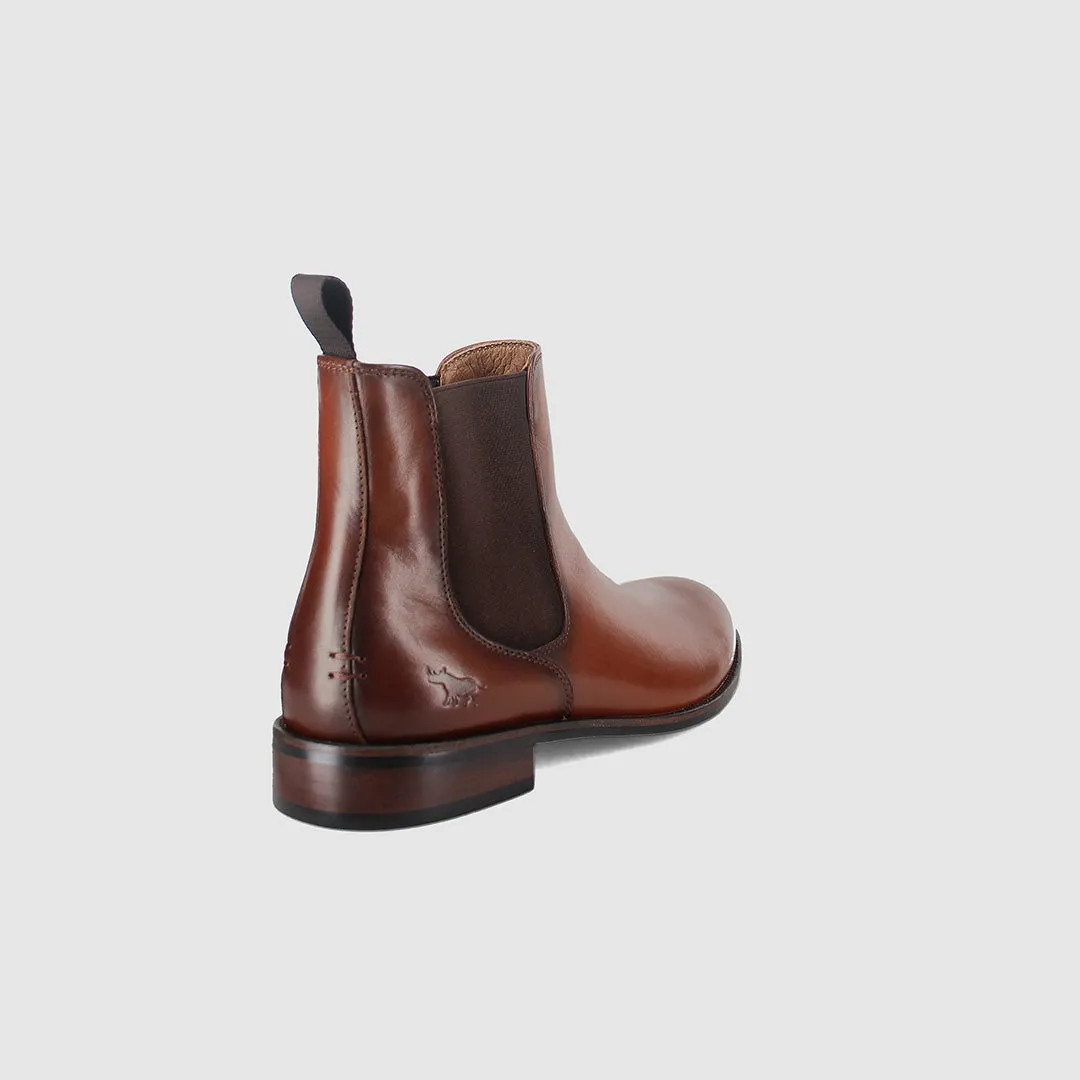 Plymouth Chelsea Boots Cognac Form Shade