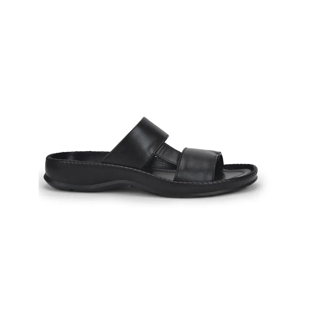 Coolers Casual (Black) Slippers For Men Stemer-12 By Liberty Valley Run