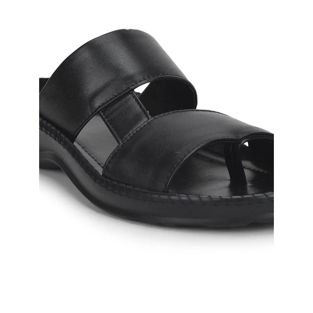 Soft Neutral Coolers Casual (Black) Slippers For Men Stemer-12 By Liberty