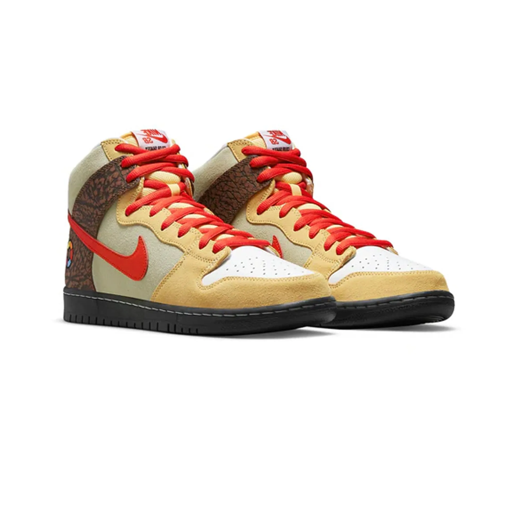 Dunk High SB x Color Skates 'Kebab and Destroy' Meadow Glow Strong Stitching
