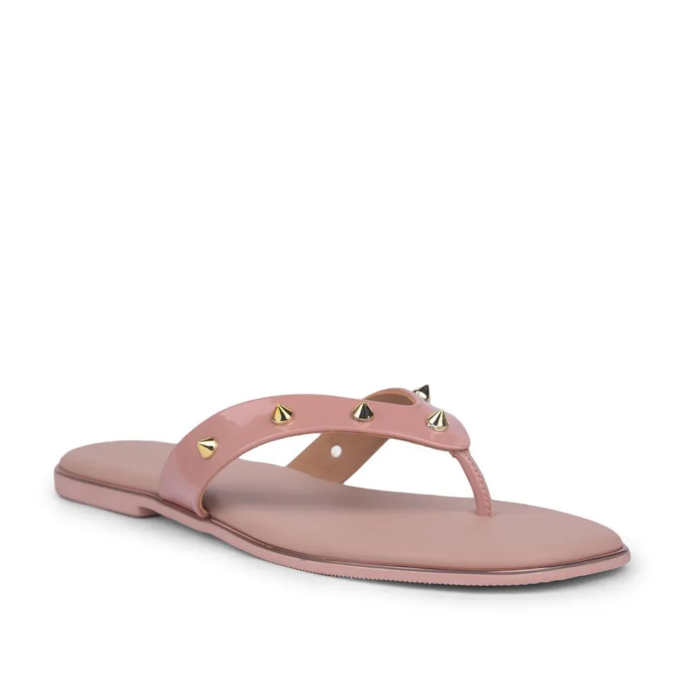 Stable Core Senorita Casual Peach Flat Slippers For Women STY-48E By Liberty