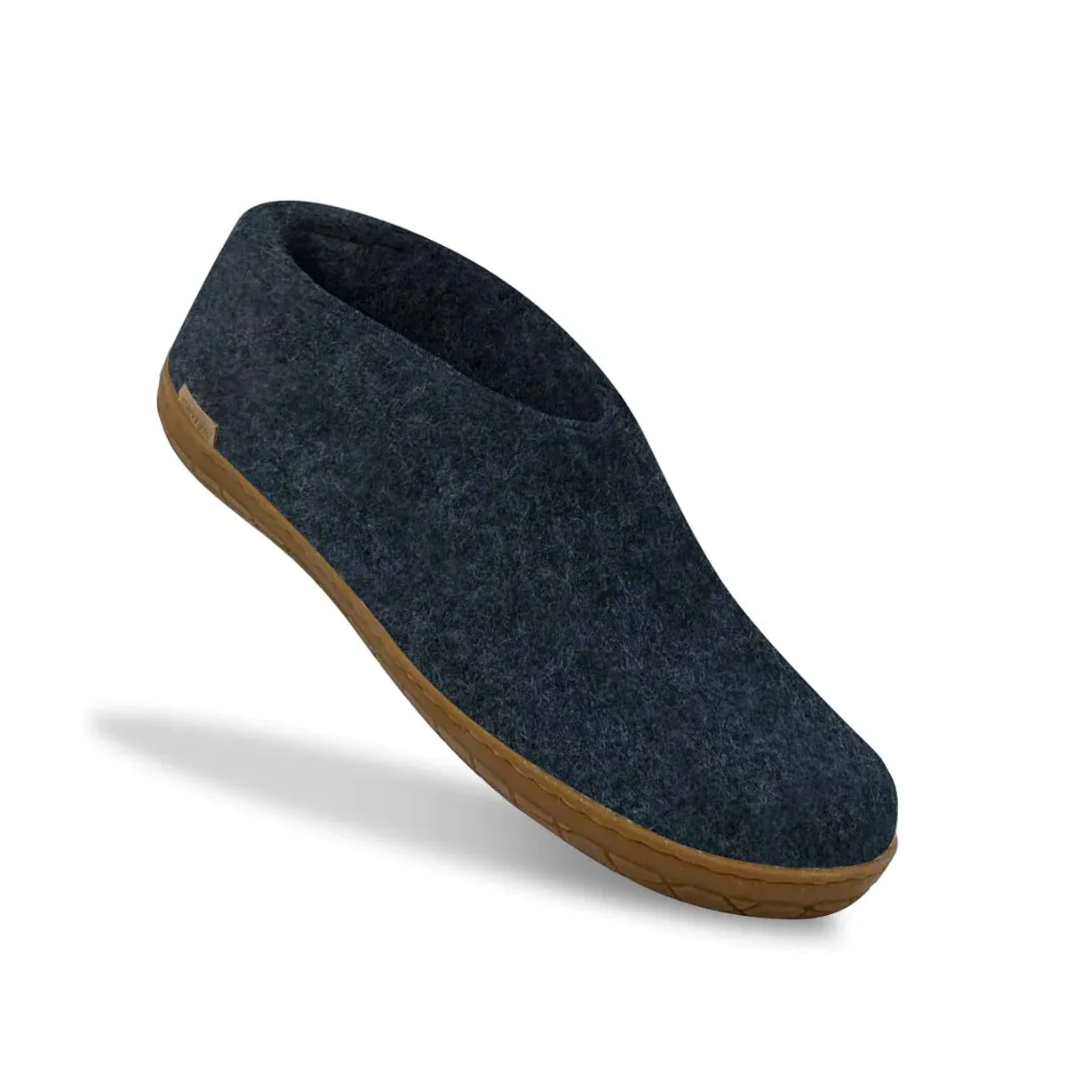 Glerups Slipper: Shoe, Denim, Honey Rubber Sole - AR-10-00 Travel Must Mesh Upper