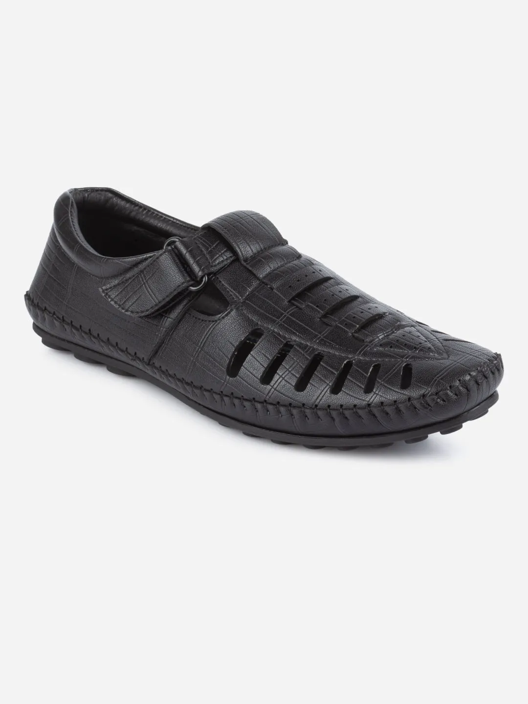 Men's Black Huarache Sandal (IX5014) Comfort Stand Snow Grip