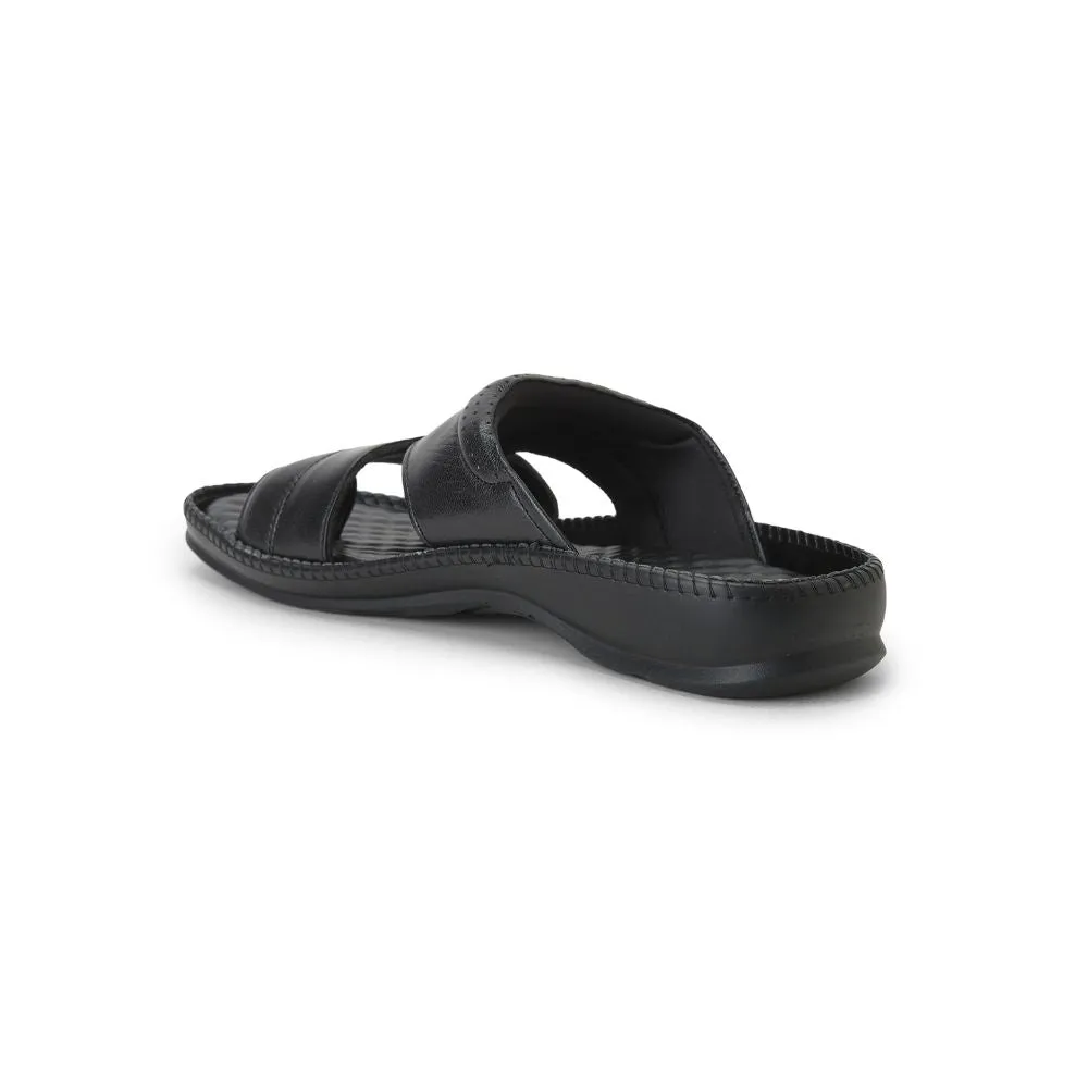 Street Cool COOLERS Casual (Black) Slippers For Men STEAMER-02 By Liberty