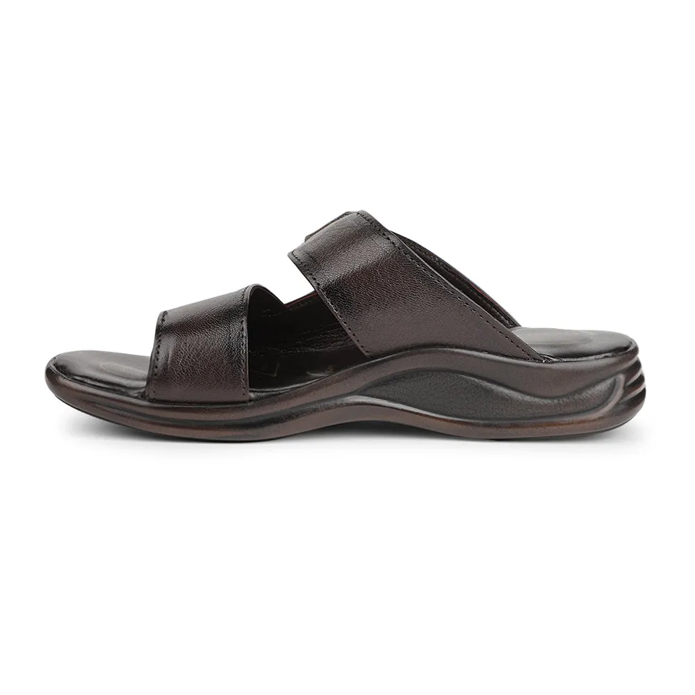 Healers Brown Casual Slipper For Men 2013-906 By Liberty Camera Ready Special Wear