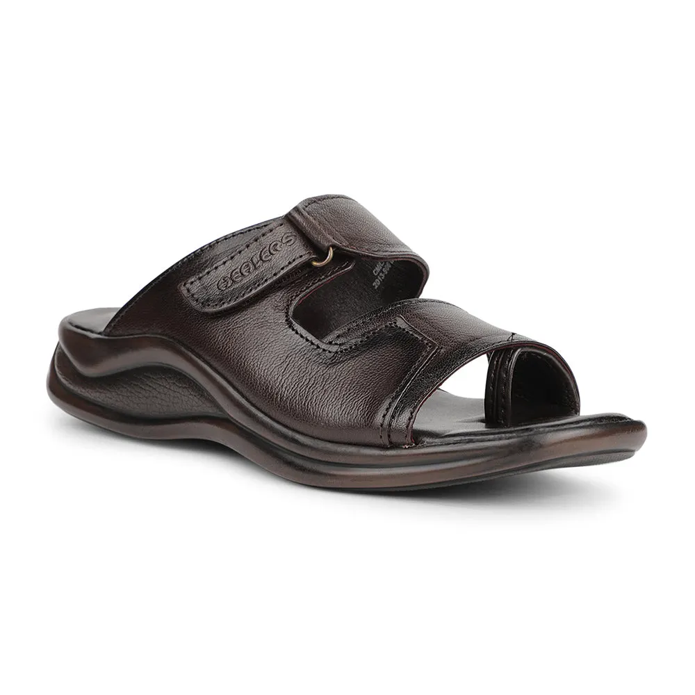 Timeless Fit Healers Brown Casual Slipper For Men 2013-906 By Liberty