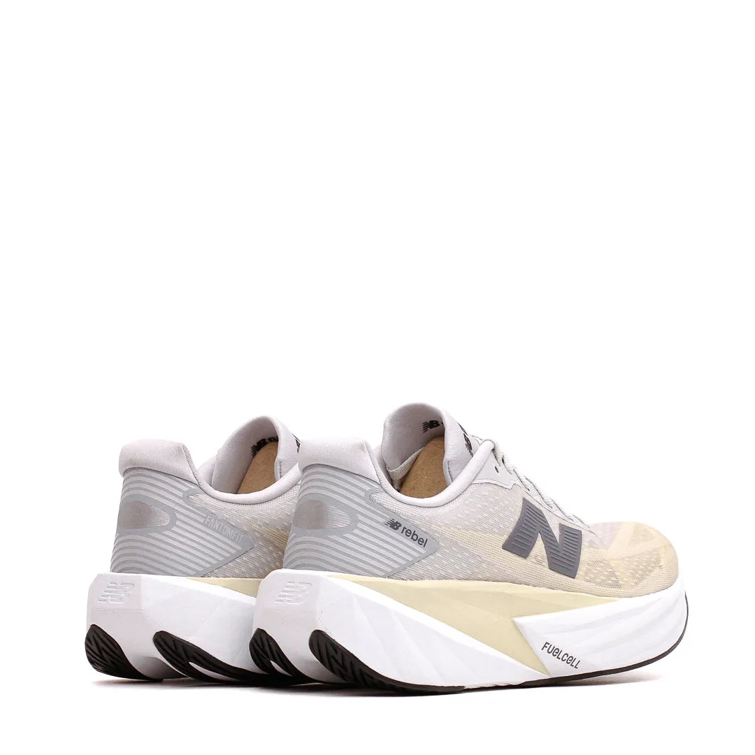 New Balance Women FuelCell Rebel v5 Linen Grey Matter WFCXLX5 Fur Trim