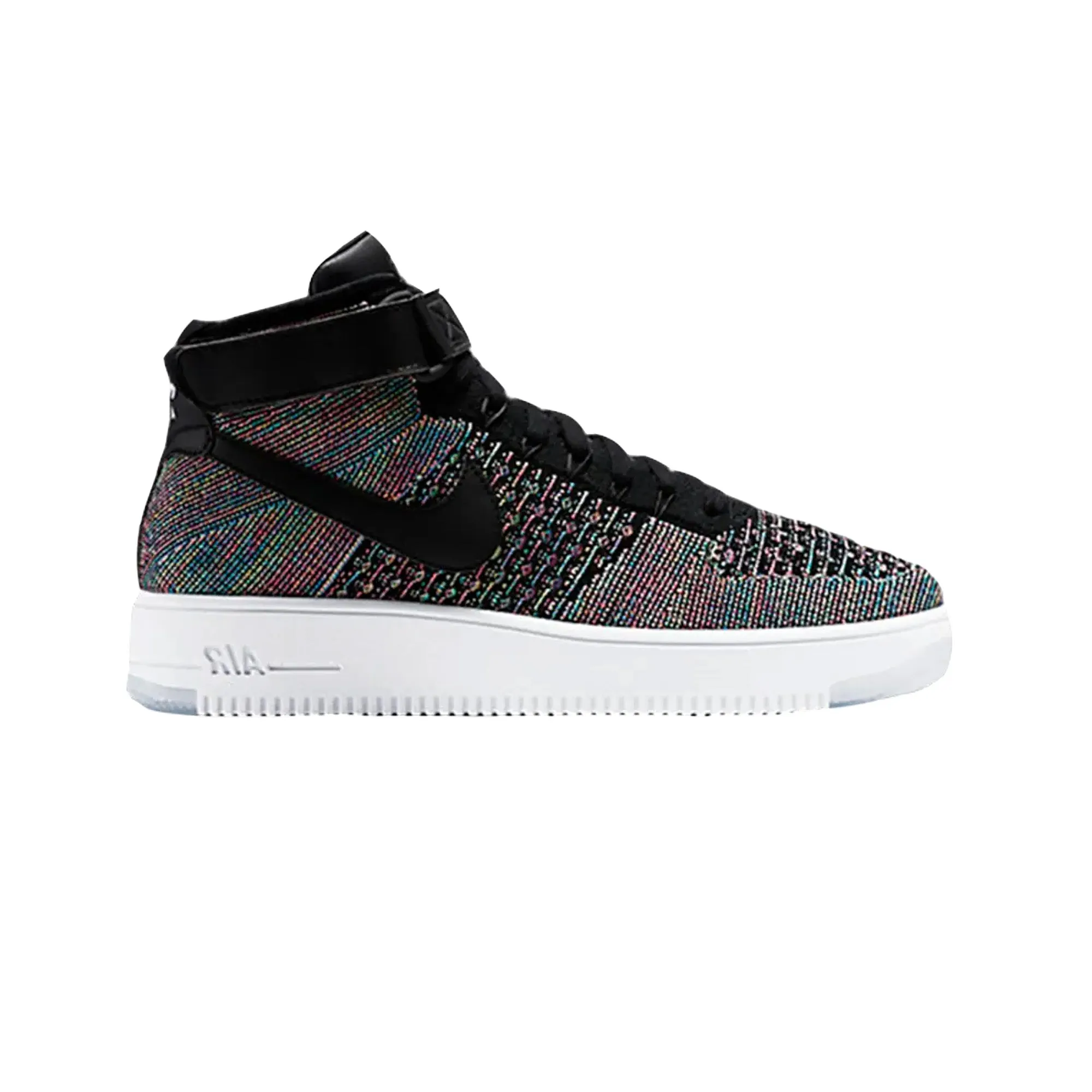 Heat Guard Soul Step Nike Air Force 1 Mid Flyknit 'Multi-Color Black' (2016)